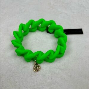 Marc by Marc Jacobs Silicone Bracelet Toucan Green w/ Charm NWT